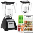 Blendtec Total Blender with WildSide Jar + Blendtec FourSide Jar + 2 Blender Recipe Books and Ice Cu