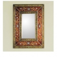 Handmade Cajamarca Warmth Wood Frame Mirror (Peru)