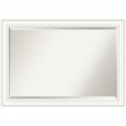 Wall Mirror Extra Large, Craftsman White 41 x 29-inch