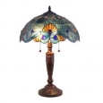 Tiffany Style Blue Vintage Table Lamp