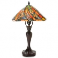 Tiffany-style White Flower Table Lamp