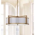 Safavieh Lighting 21-Inch Adjustable 5-Light Orb Drum Gold Pendant                          Lamp