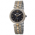 Burgi Women's Quartz Dial Swarovski Element Accented Bezel Bracelet Watch