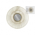 Urban Trends Collection UTC31003 Metallic Goldtone Round Metal Mirror