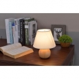 Natural Wood Cube Table Lamp