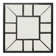 Square Metal Mirror - Black