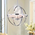 Zenta Chrome 16-inch Round Pendant