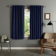 Aurora Home Solid Insulated Thermal 63-inch Blackout Curtain Panel Pair