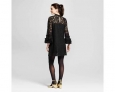 Who What Wear Women's Lace Shift Dress - Black - Size:s