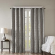 SunSmart Elysia Knitted Jacquard Total Blackout Grommet Window Curtain Panel