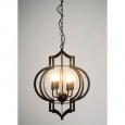 Addison 4-light Black-finished 17-inch Chandelier with Bulbs