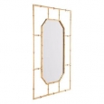 Bamboo Rectangular Mirror Gold