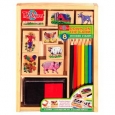 T.S. Shure Down on the Farm Wooden Stamp Set