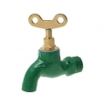 Unique Bargains Water Faucet Green Home Kitchen Metal Tap with Lock