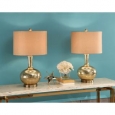 Abbyson Gold Mercury Glass Table Lamp (Set of 2)