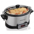 Hamilton Beach Silver Right Size Multi-Quart Programmable Slow Cooker