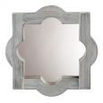 Scalloped Mirror - Grey