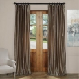 Exclusive Fabrics Vintage Textured Faux Dupioni Silk Curtain Panel