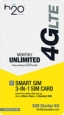 H2o Wireless - 3-in-1 Sim Card - Yellow