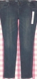 Mossimo Denim Blue Jeans Skinny Stretch Low Women's Plus Size: 18 L Inseam 34