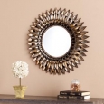 Harper Blvd Letterman Round Decorative Wall Mirror