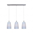 Carte Linear Nickel 3-Light Indoor Pendant