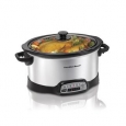 Hamilton Beach Silver Programmable 6 Quart Slow Cooker