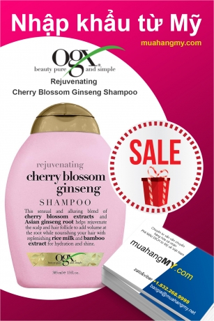 OGX Rejuvenating Cherry Blossom Ginseng Shampoo