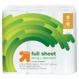 Full Sheet White Paper Towels - 6 Big Rolls - up & up