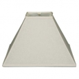Royal Designs Square Sharp Corner Basic Lamp Shade, Linen White, 4 x 12 x 9.5 (As Is Item)