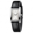 Calvin Klein Women's Refine Leather Silver Swiss Quartz (Battery-Powered) Watch