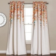 Lush Decor Weeping Flowers Room-darkening Window Curtain Panel Pair - 52 x 84