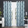 ATI Home Ironwork Grommet Top Window Curtain Panel Pair