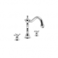 Symmons SRT-4470 Carrington Deck Mounted Roman Tub Faucet with Metal Cross Handles