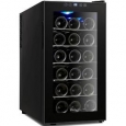 Kalamera KR-18AJP 18-Bottle Wine Cooler Thermoelectric Black Glass Door Touch Panel