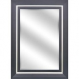 Y-Decor 'Espresso and Champagne' 24 x 36-inch Rectangular Bevel-frame Mirror