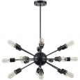 Light Society Sputnik Black Iron/Metal Chandelier