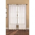 Devine Sheer Window Curtain Panel Pair