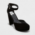 Dv Women's Dv Hedda Velvet Platform Heel Pumps - Black - Size:10