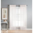 Window Elements Diamond Sheer Voile 56 x 90 in. Rod Pocket Curtain Panel - 56 x 90