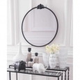 Empire Round Mirror Black