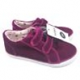 Cat & Jack Little Girl's Tatum Velvet Sneakers Size 11 Double Strap Pink $17