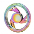 Fidget Spinner 3 Spoke Wheel, Rainbow Finish, High Quality Zinc Alloy-Stress Reducer, Relieve Anxiety - GOLD