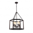 Chloe Industrial 4-light Oil Rubbed Bronze Pendant