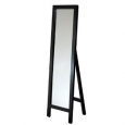 Headwest Dark Espresso Wood Easel Free-standing Floor Mirror