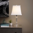 Turkis Crystal 3-way Chrome Table Lamp