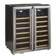 Silent 48 Bottle Dual Zone Wine Cooler SS/Wood Shelves