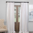 Exclusive Fabrics True Blackout Vintage Textured Faux Dupioni Silk Curtain