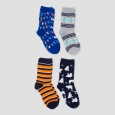 Boys' Crew Socks 4pk - Cat & Jack L, Multicolored
