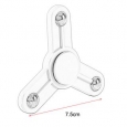 White Hand Fingertip Top Spinner Decompression Ceramics Ball Clover-shaped Spinner